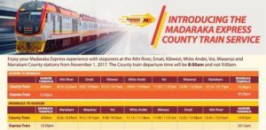 County Train Madaraka Express Fare ChartKeSchedule