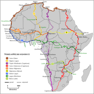 Traveling by Bus from Nairobi to Johannesburg Great North Road Map