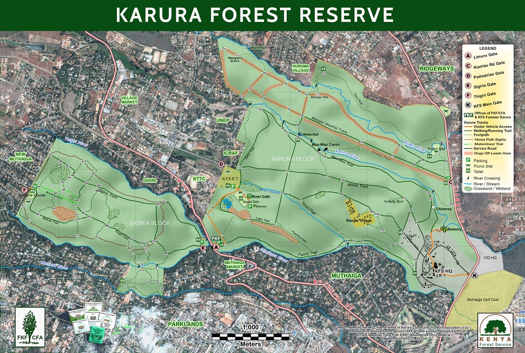 Karura Forest Map